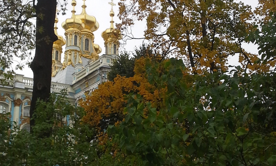Пушкин - Екатерининский дворец с Янтарной Комнатой и Лицей